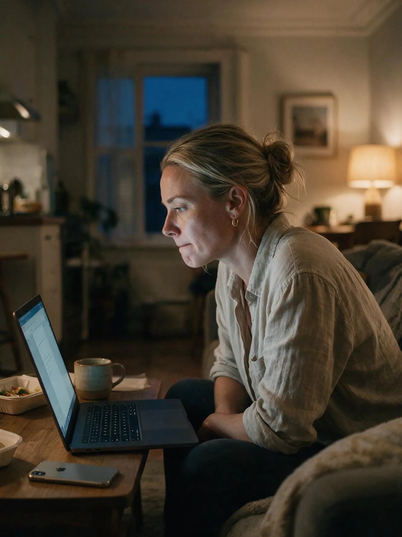 Woman still carrying the day at 8pm